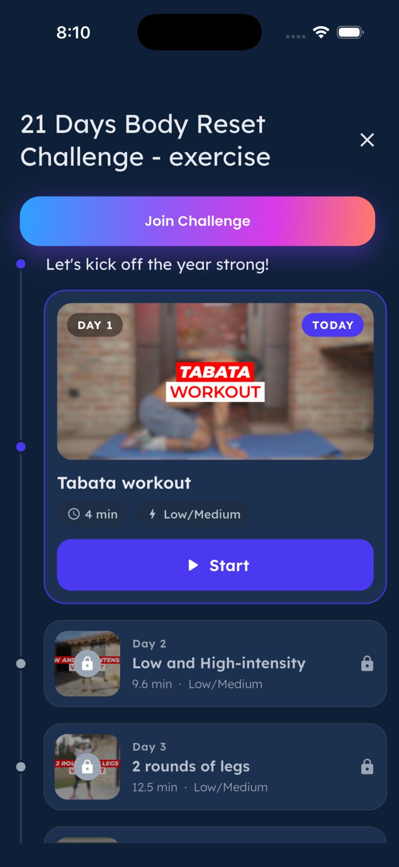 Join a community challenge